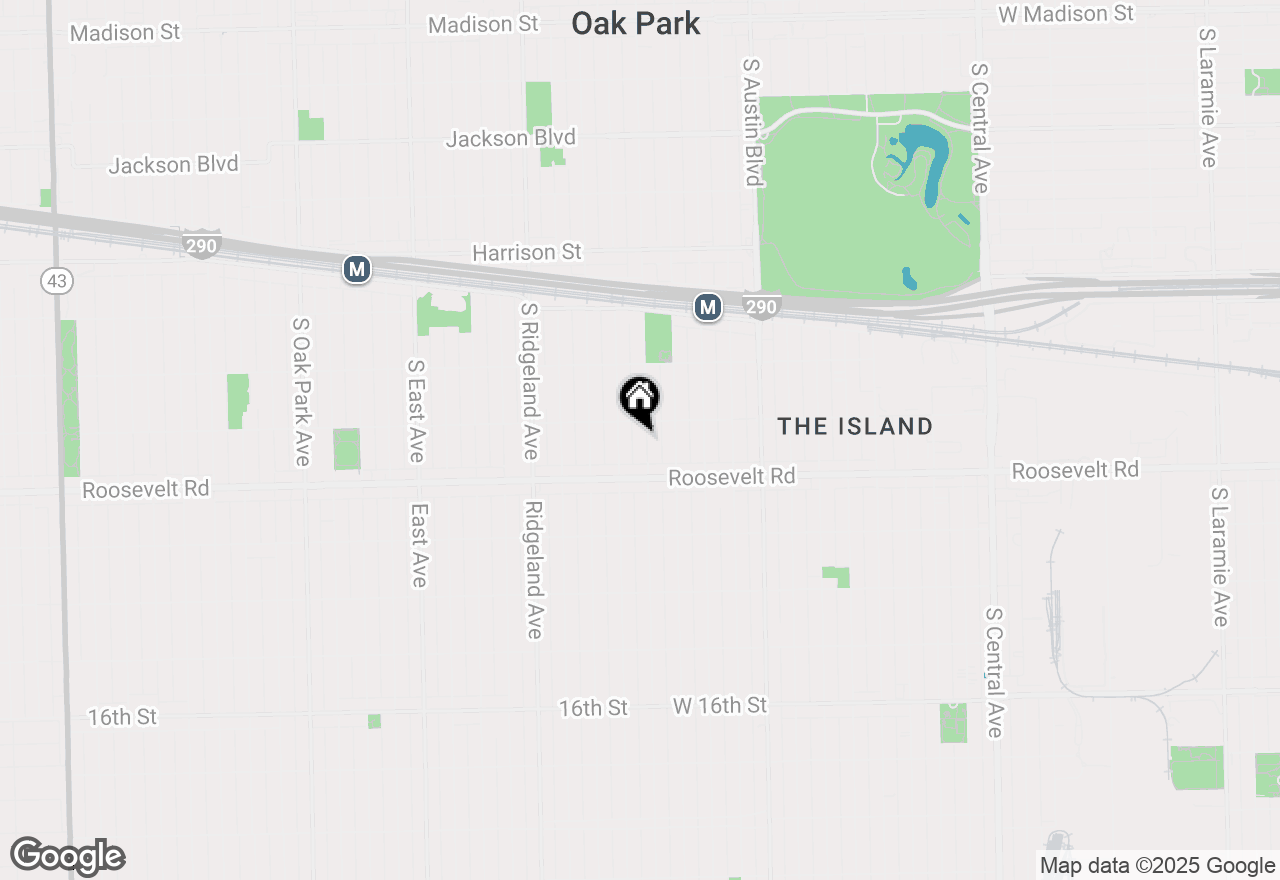 Map of 1165 S Lombard Avenue, Oak Park, IL 60304
