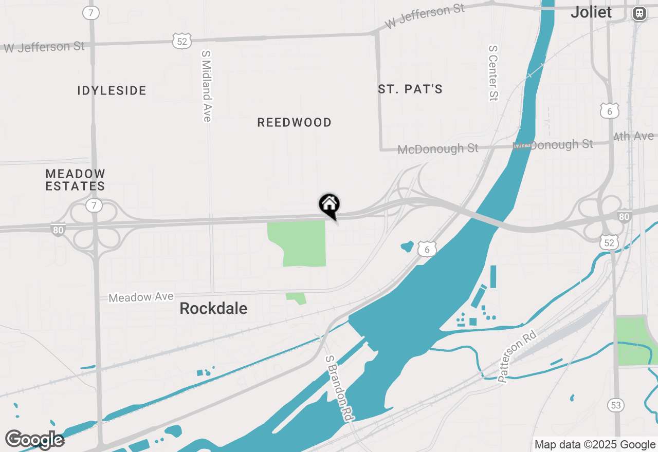 Map of 602 Wheeler Avenue, Joliet, IL 60436