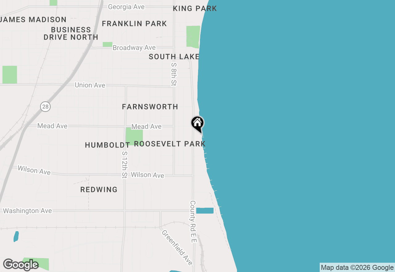 Map of 2533 Lakeshore Dr, Sheboygan, WI 53081