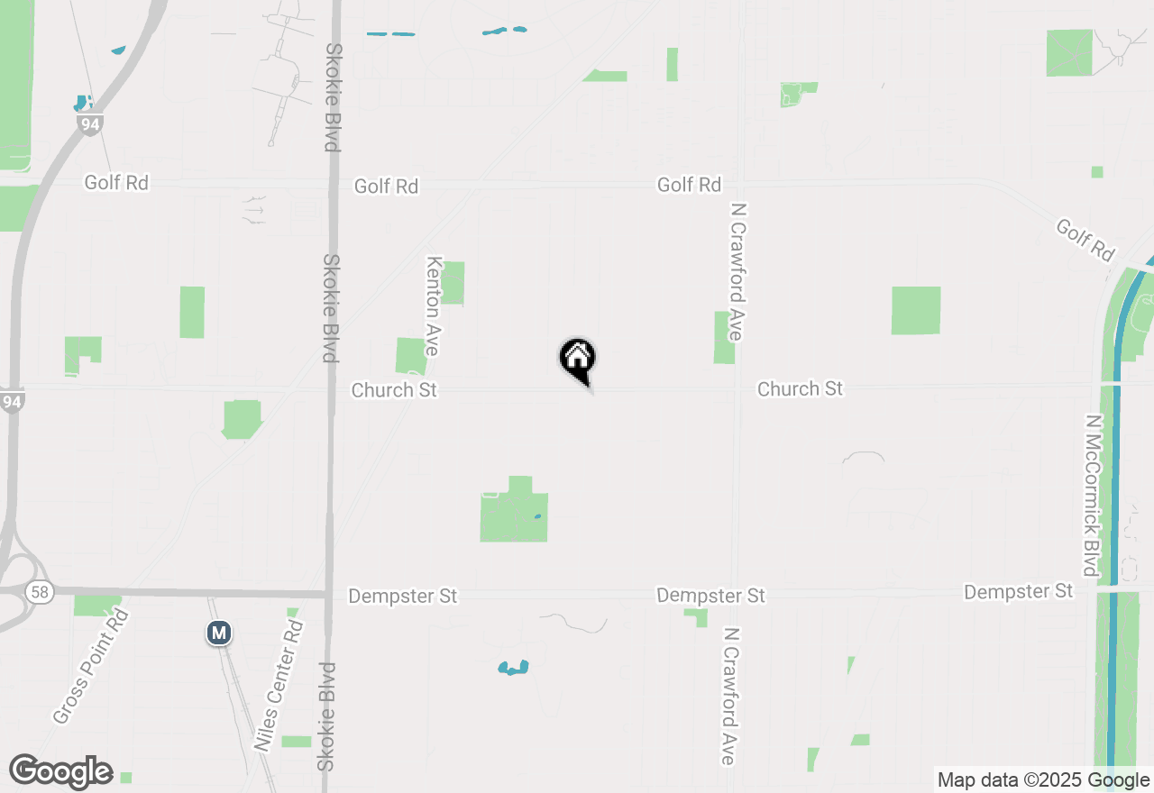 Map of 4307 Church Street, Skokie, IL 60076