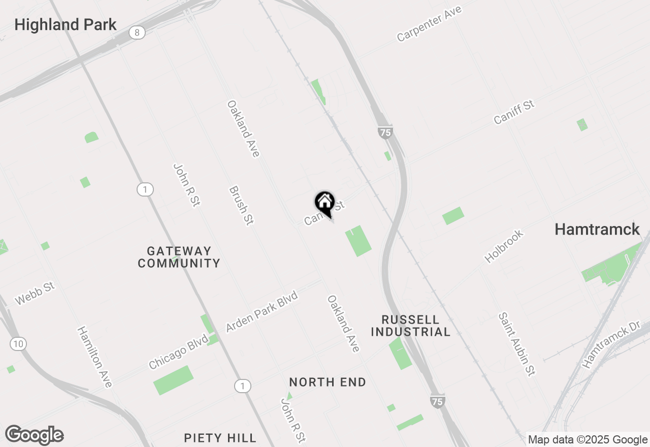 Map of 10270 Cameron Street, Detroit, MI 48211