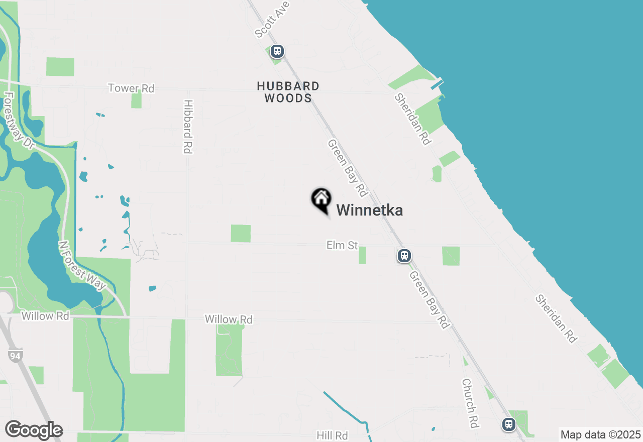 Map of 953 Spruce Street, Winnetka, IL 60093