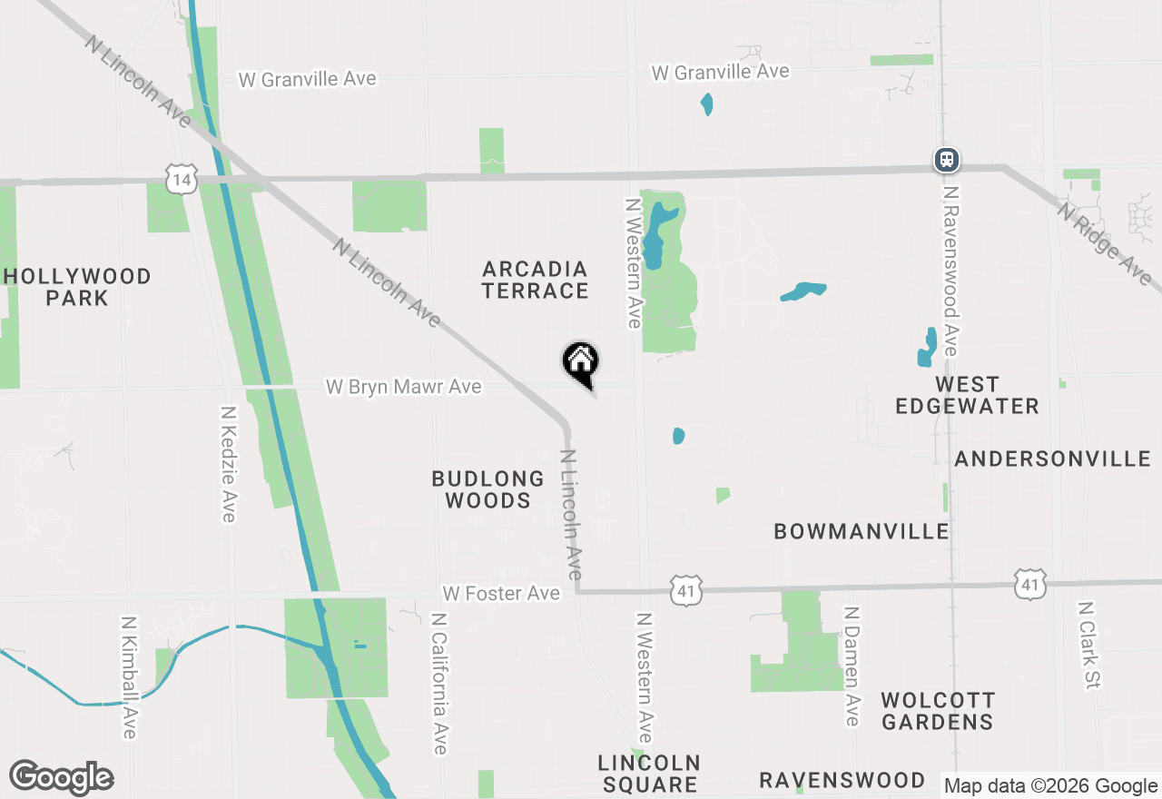 Map of 5544 N Campbell Avenue #1C, Chicago, IL 60625