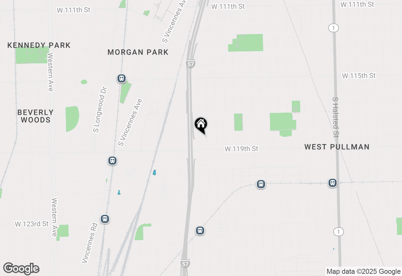 Map of 11818 S Justine Street, Chicago, IL 60643