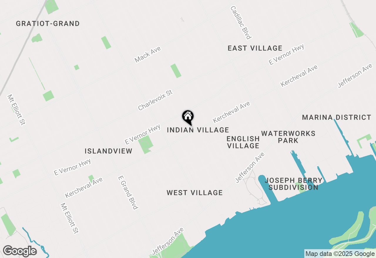 Map of 2136 Seminole Street, Detroit, MI 48214