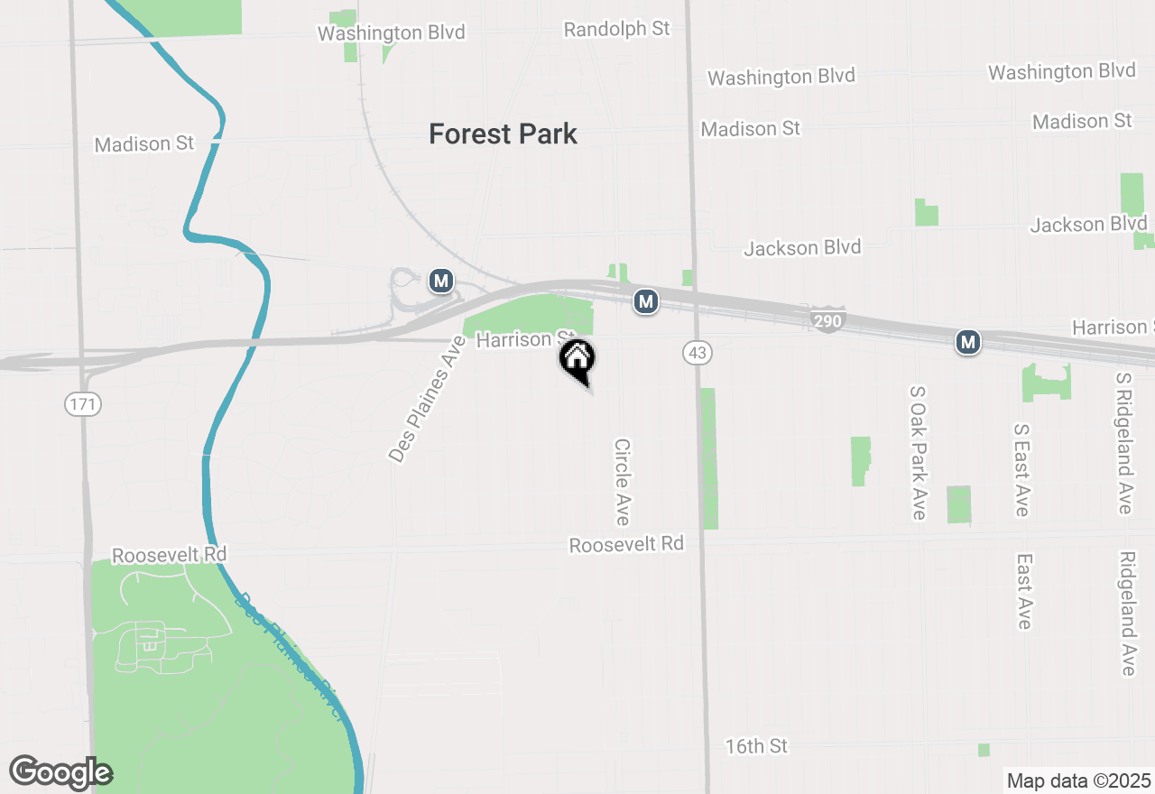 Map of 904 Thomas Avenue, Forest Park, IL 60130