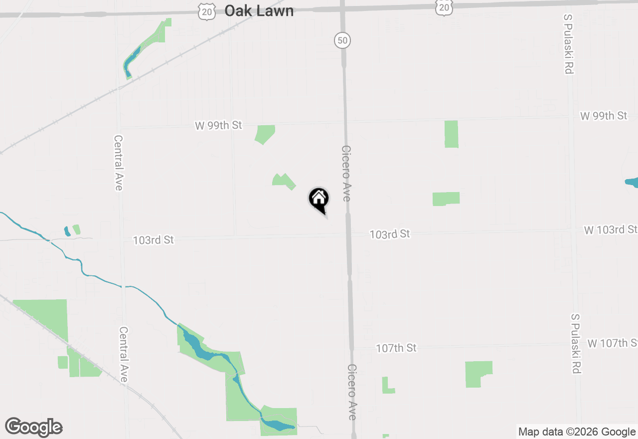 Map of 4856 Wick Drive, Oak Lawn, IL 60453