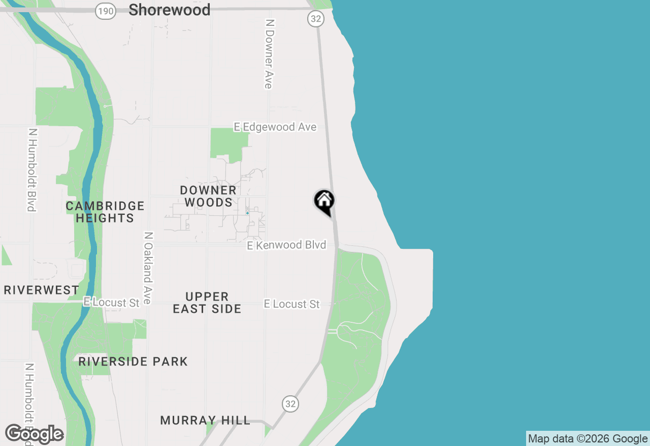 Map of 3212 N Marietta Ave, Milwaukee, WI 53211