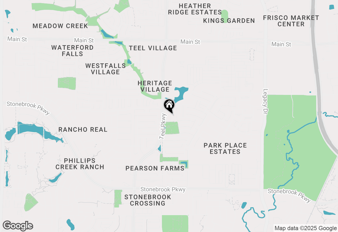 Map of 7690 Amberdale Lane, Frisco, TX 75034