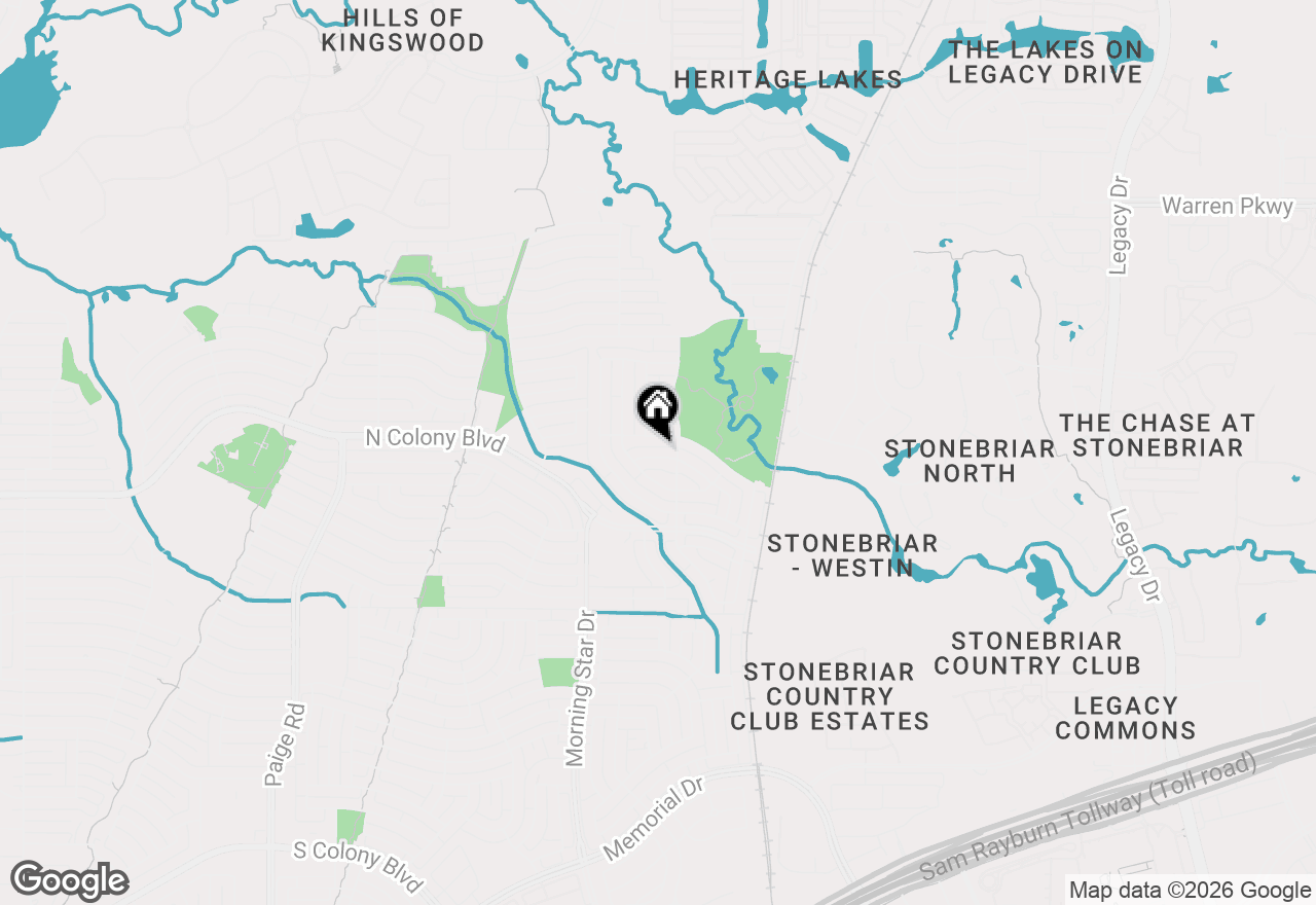 Map of 5820 Madison Drive, The Colony, TX 75056