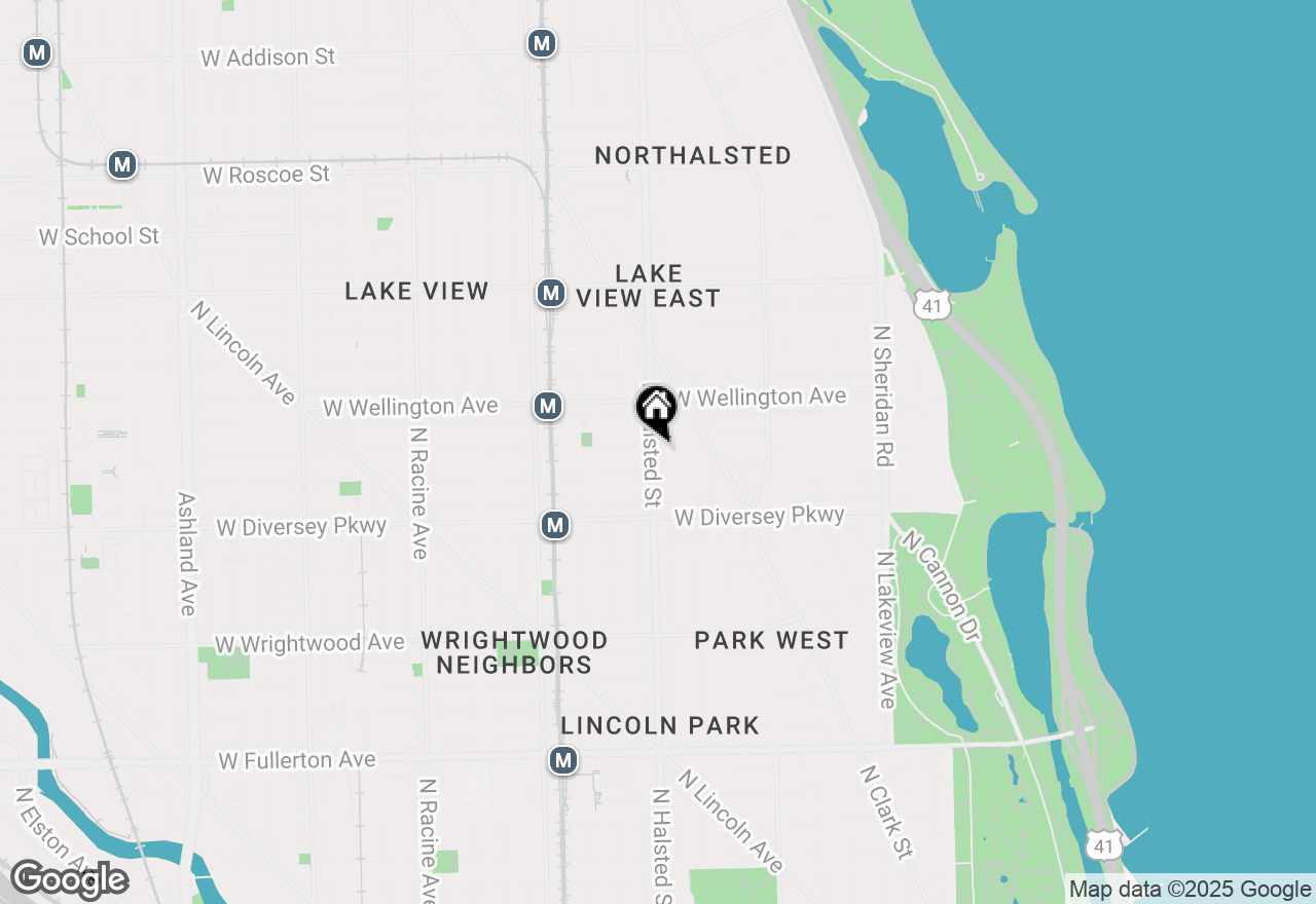 Map of 2905 N Halsted Street #201, Chicago, IL 60657