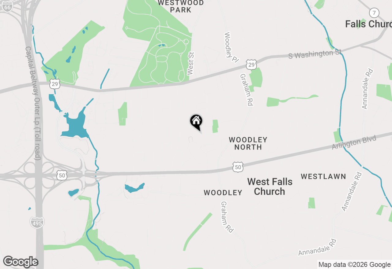 Map of 2934 Johnson Road, Falls Church, VA 22042