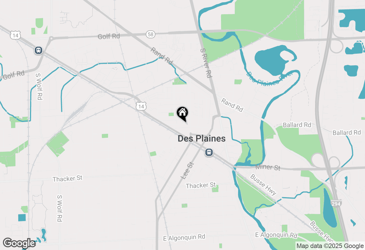 Map of 1353 Perry Street #2, Des Plaines, IL 60016