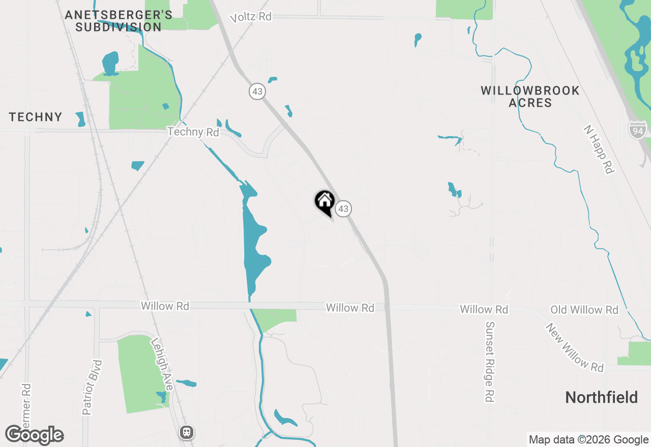 Map of 966 Kensington Drive, Northbrook, IL 60062