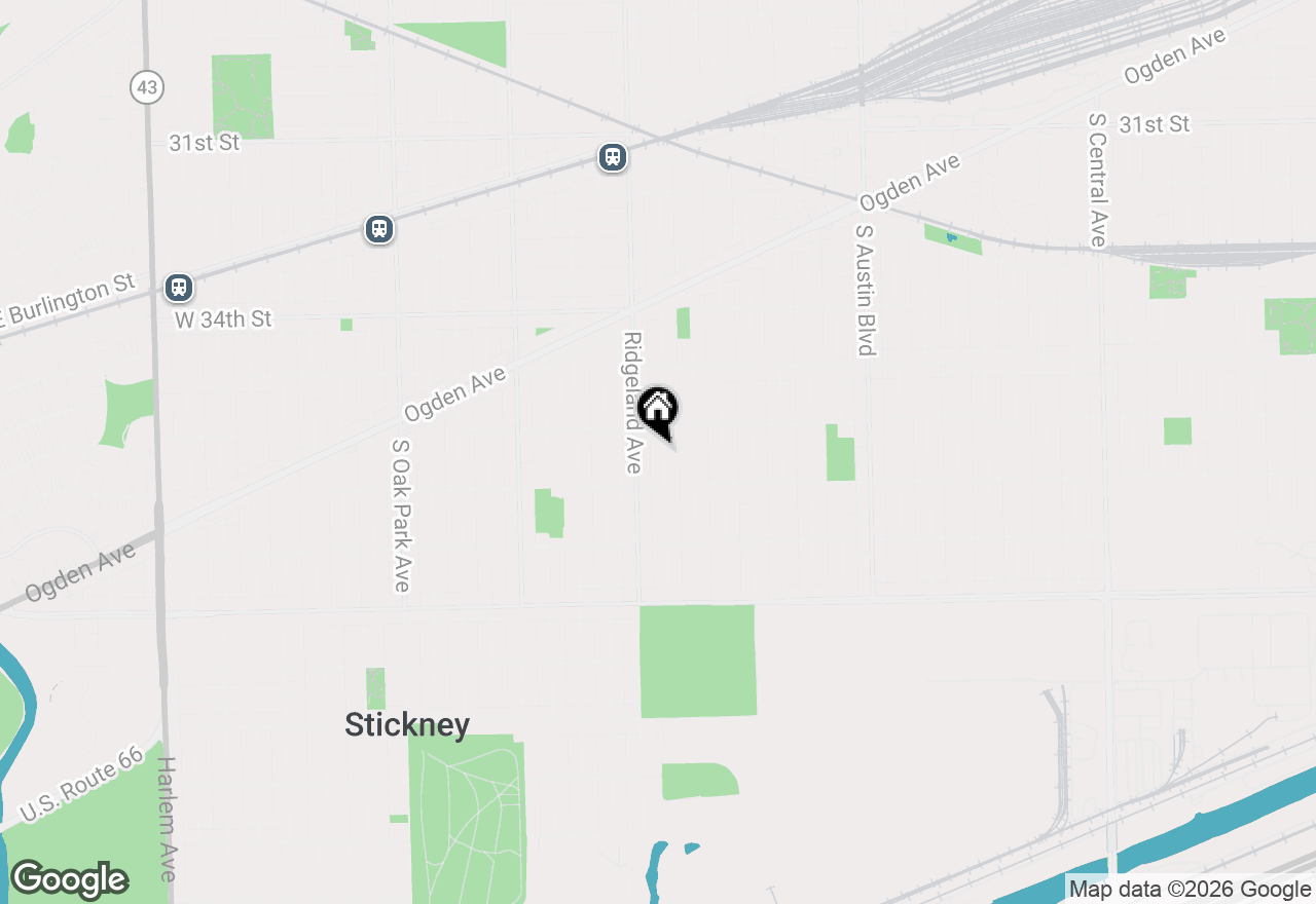 Map of 3622 Cuyler Avenue, Berwyn, IL 60402