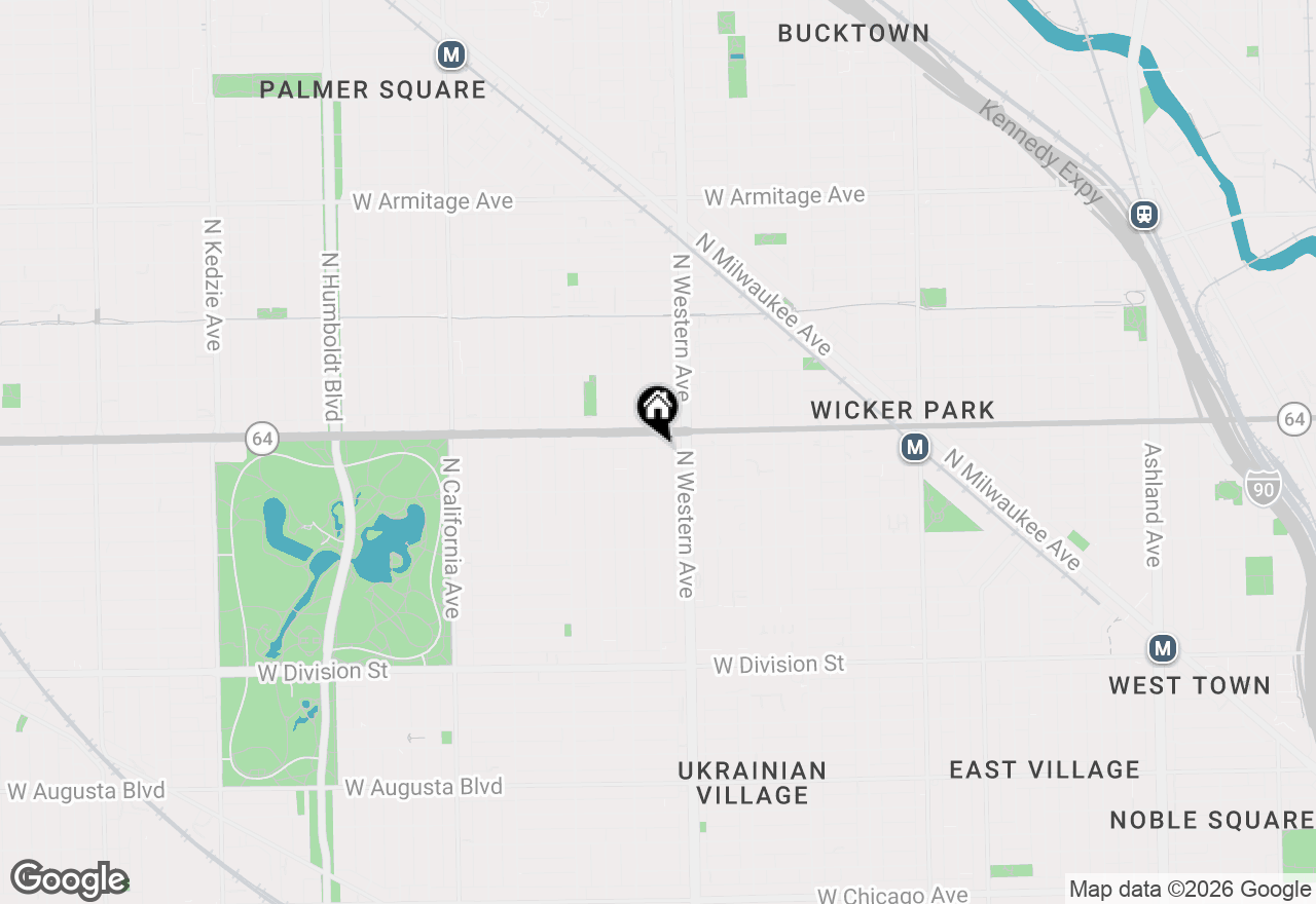 Map of 1541 N Artesian Avenue #3, Chicago, IL 60622