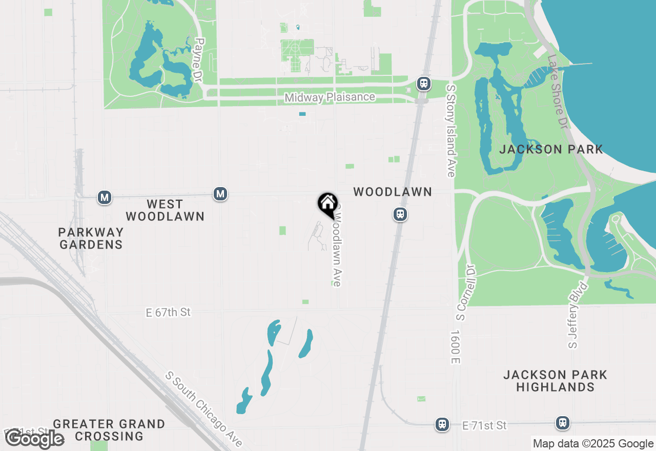 Map of 6410 S Minerva Avenue #1S, Chicago, IL 60637