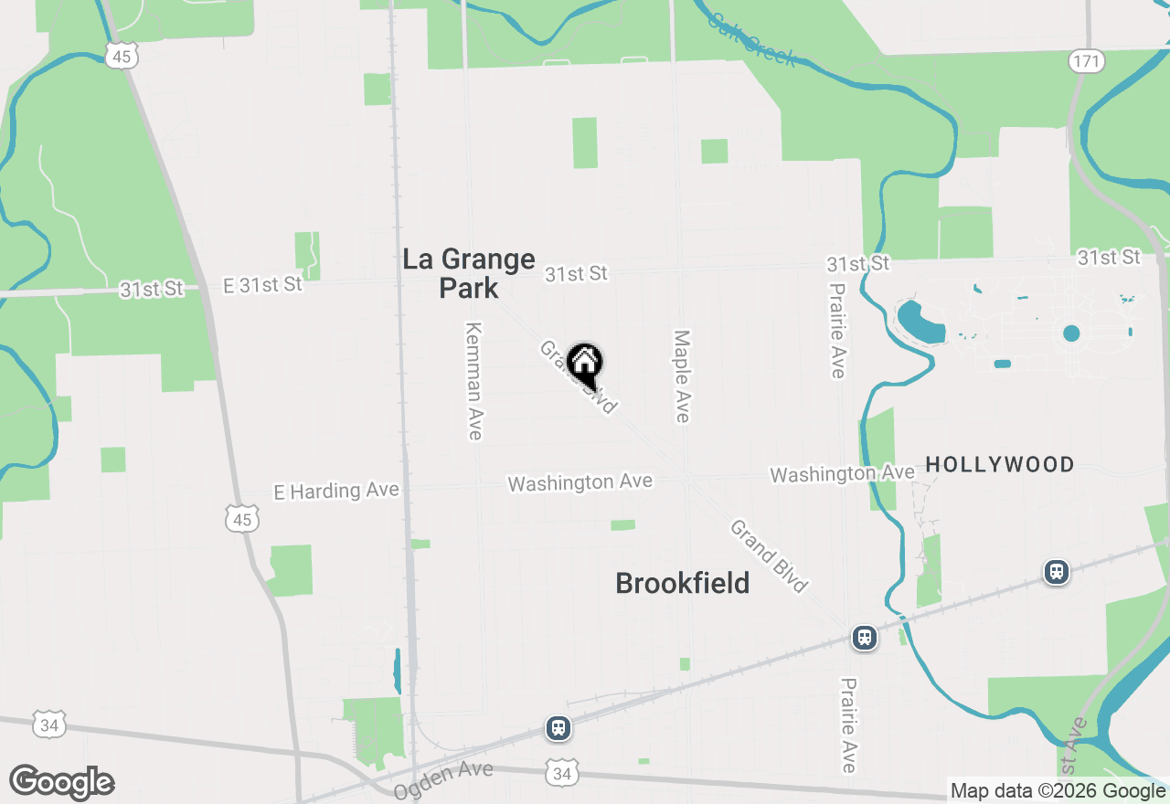 Map of 3321 Harrison Avenue, Brookfield, IL 60513