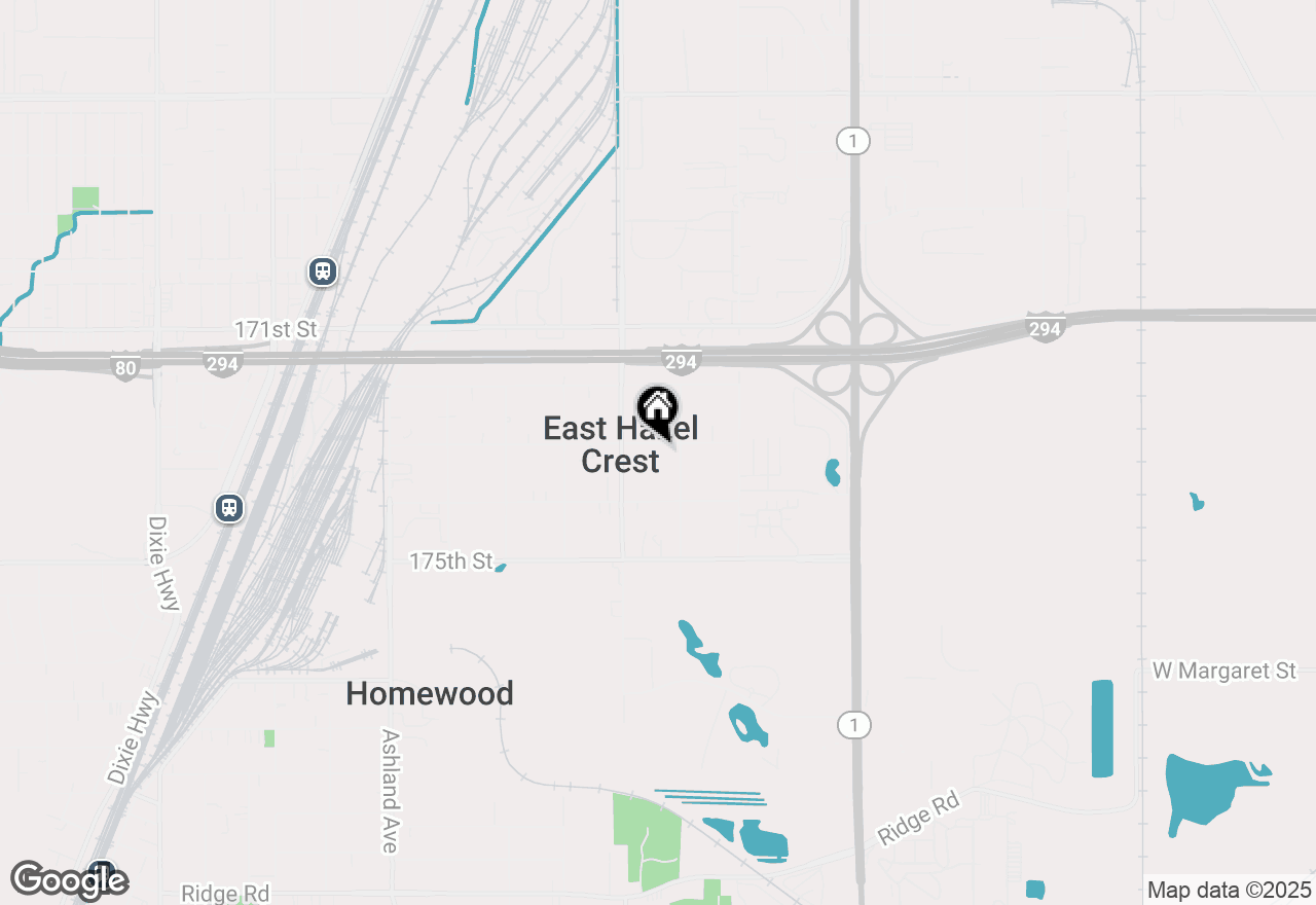 Map of 1113 173rd Street, East Hazel Crest, IL 60429