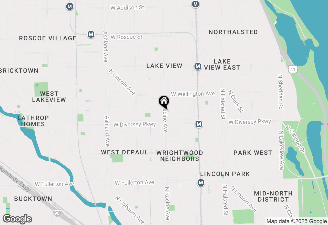 Map of 2846 N Racine Avenue #2, Chicago, IL 60657
