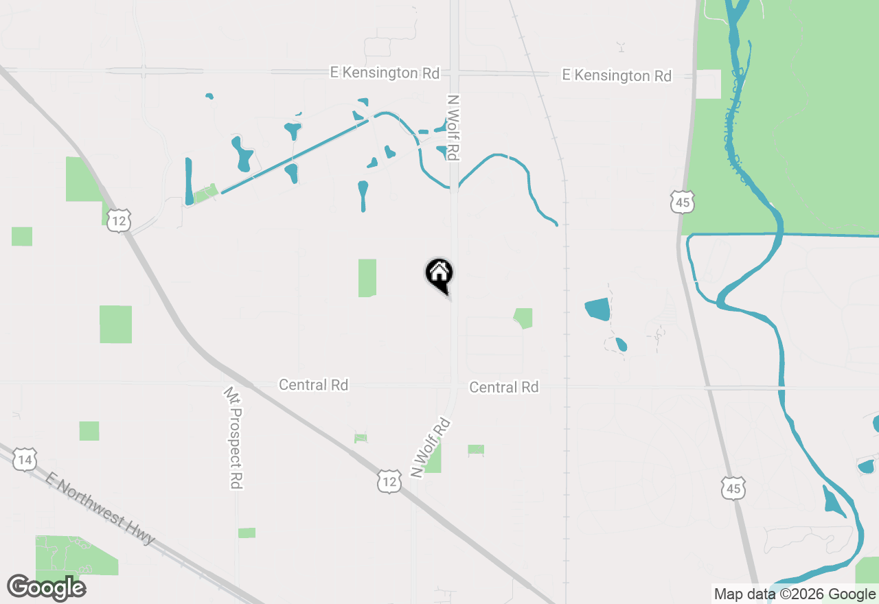 Map of 1509 E Thayer Street, Mount Prospect, IL 60056