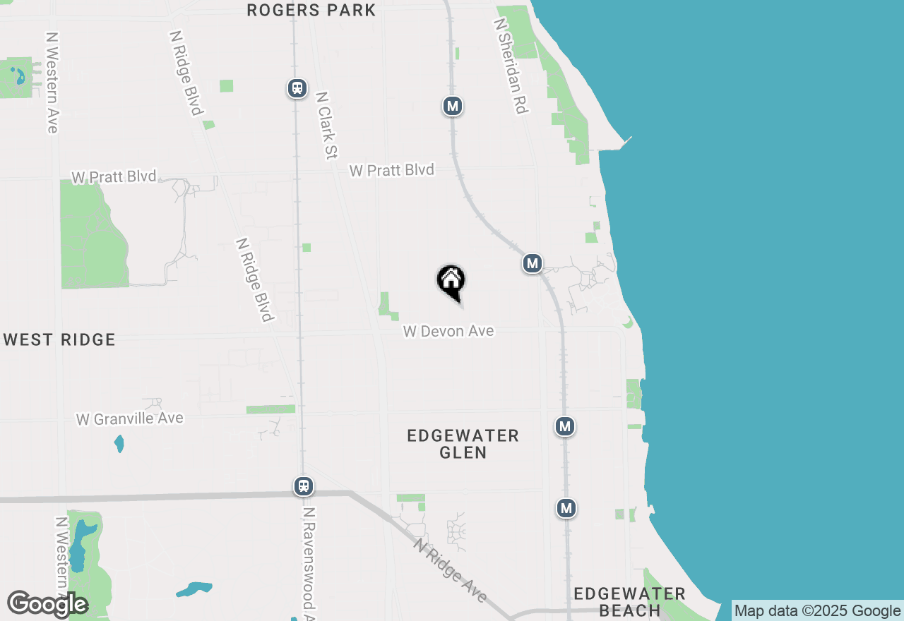 Map of 6430 N Glenwood Avenue #G4, Chicago, IL 60626