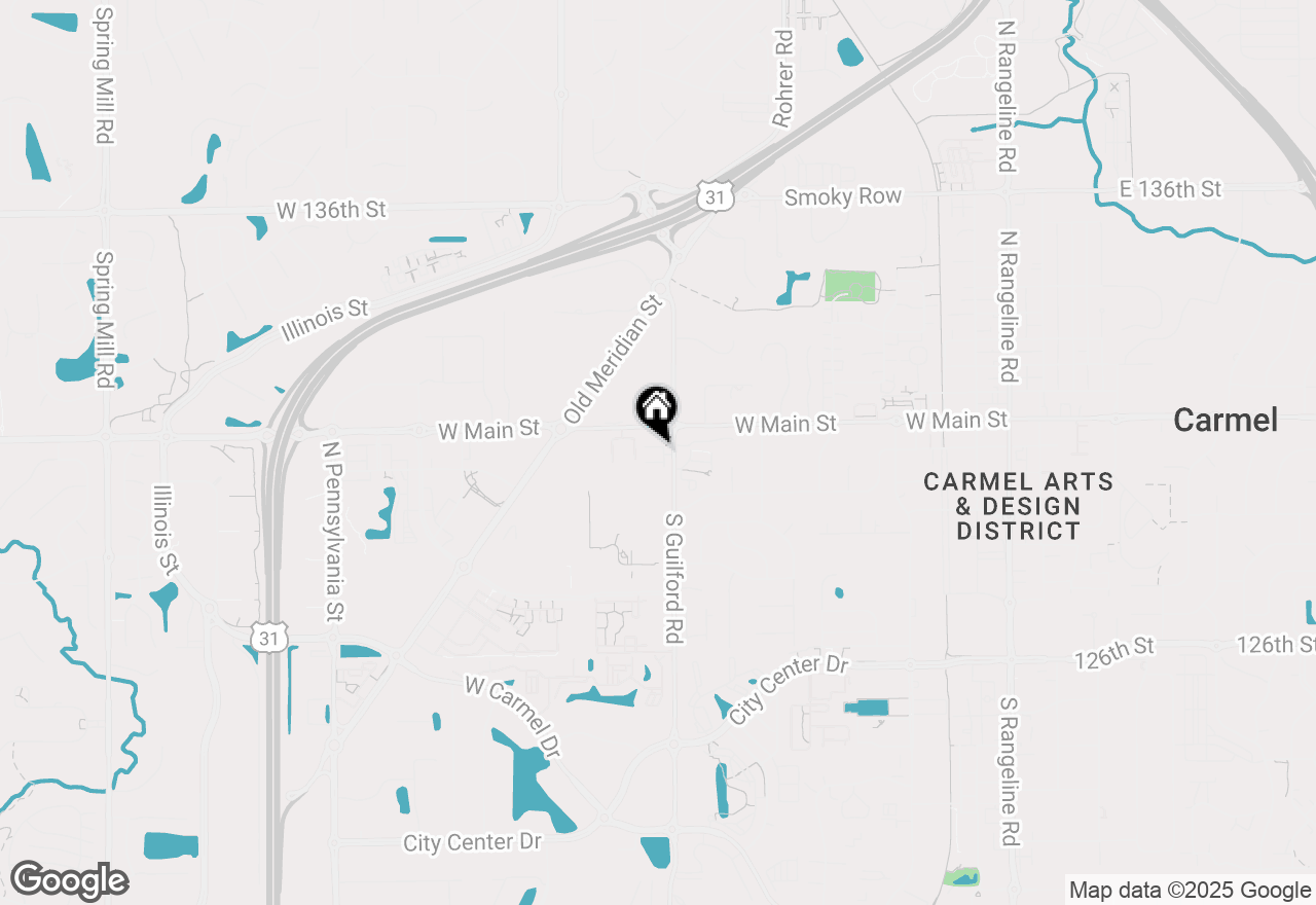 Map of 863 N Park Trail Drive, Carmel, IN 46032