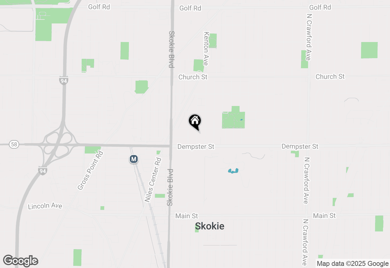 Map of 8836 Knox Avenue, Skokie, IL 60076