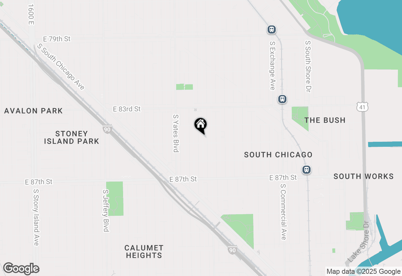 Map of 8442 S Kingston Avenue, Chicago, IL 60617