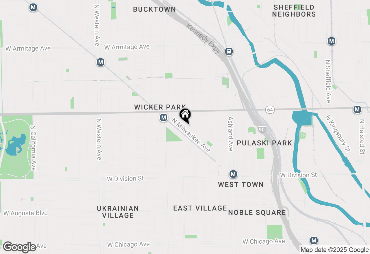Map of 1471 N Milwaukee Avenue #2R, Chicago, IL 60622