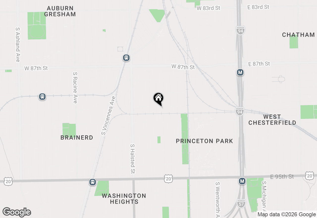 Map of 9006 S Wallace Street, Chicago, IL 60621