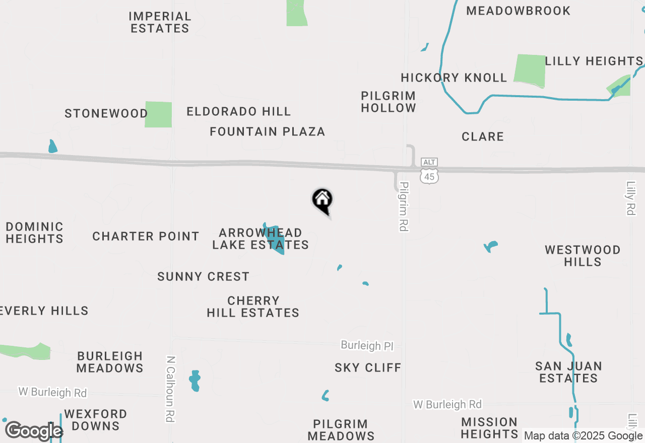 Map of 16165 Cumberland Trl, Brookfield, WI 53005