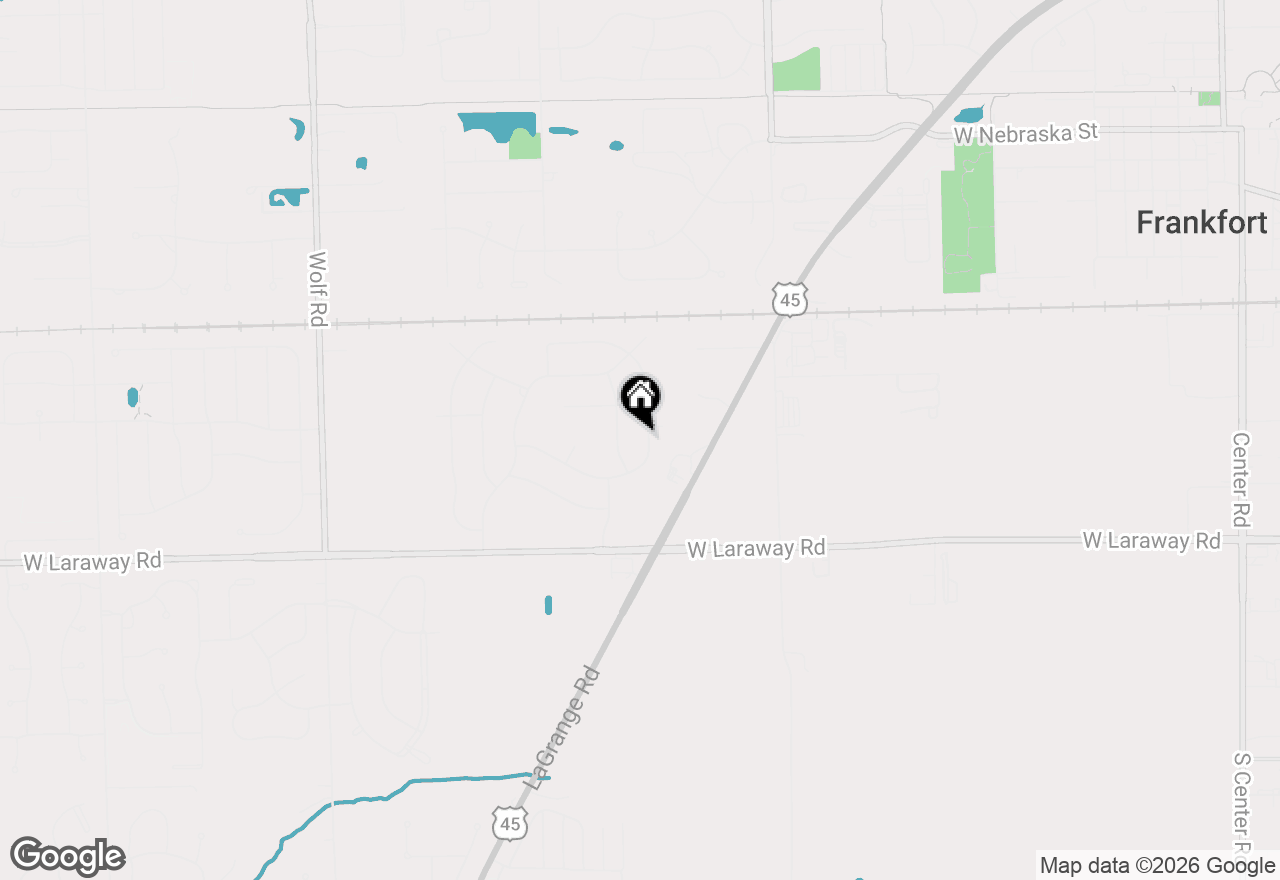 Map of 22100 Princeton Circle, Frankfort, IL 60423