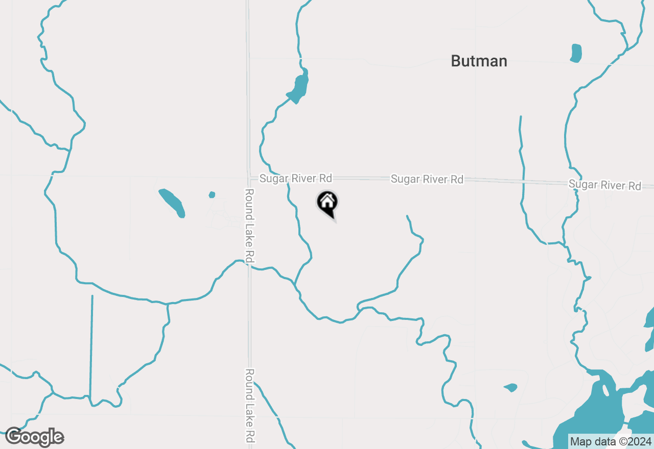 Map of  Sugar River Road, Gladwin, MI 48624