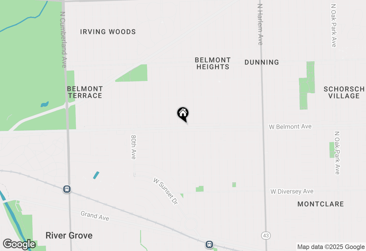 Map of 3205 N Overhill Avenue #1-W, Chicago, IL 60634