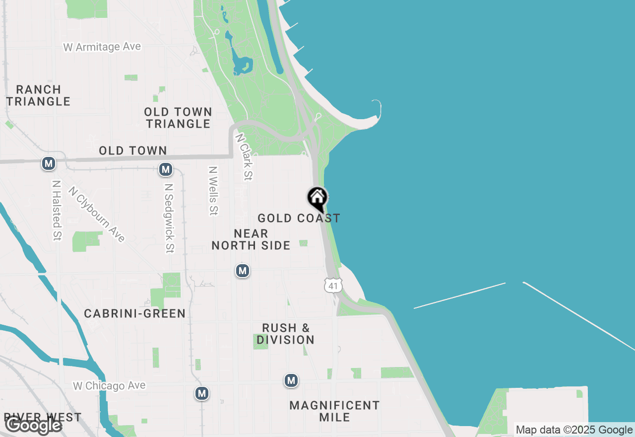 Map of 1350 N Lake Shore Drive #1614, Chicago, IL 60610