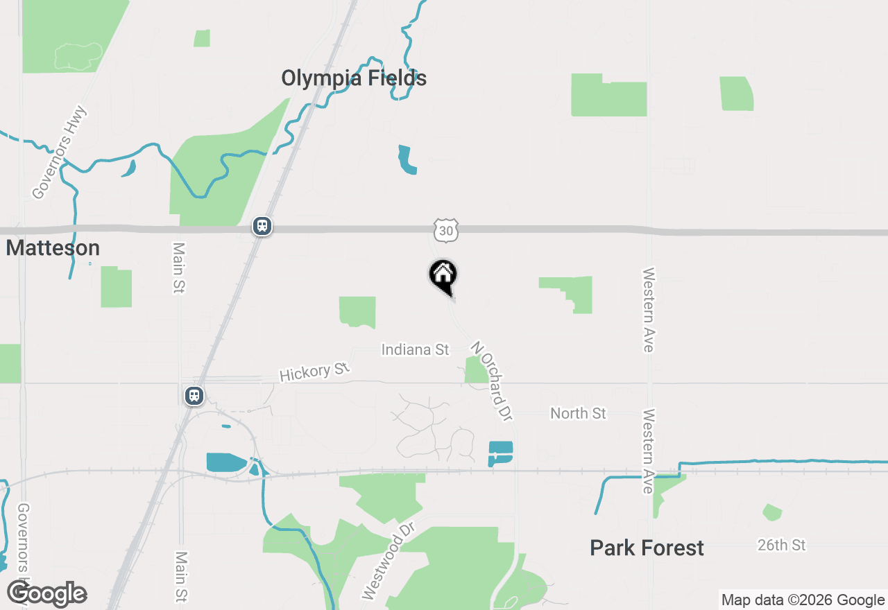 Map of 324 N Orchard Drive, Park Forest, IL 60466