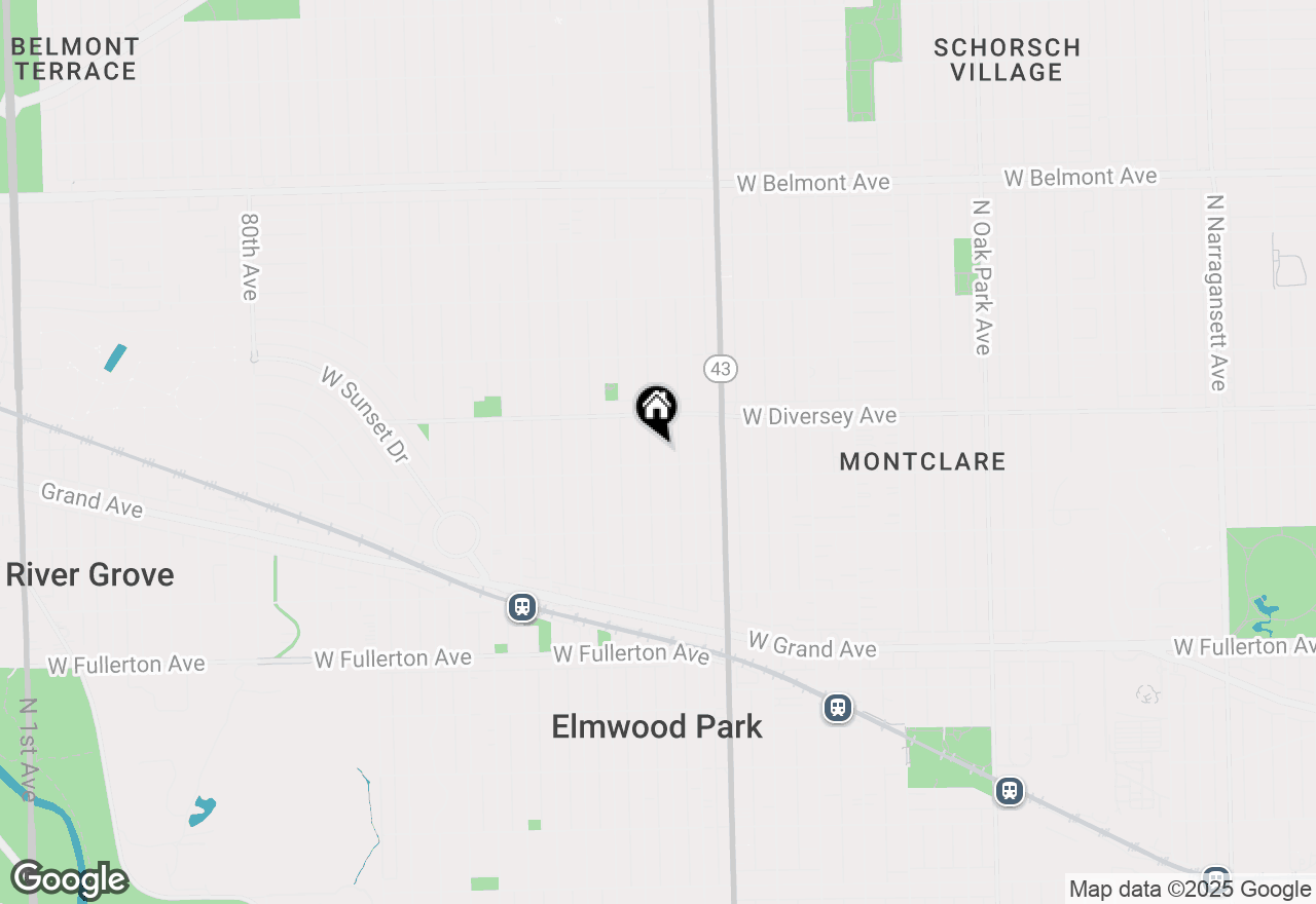 Map of 2716 N 73rd Avenue, Elmwood Park, IL 60707