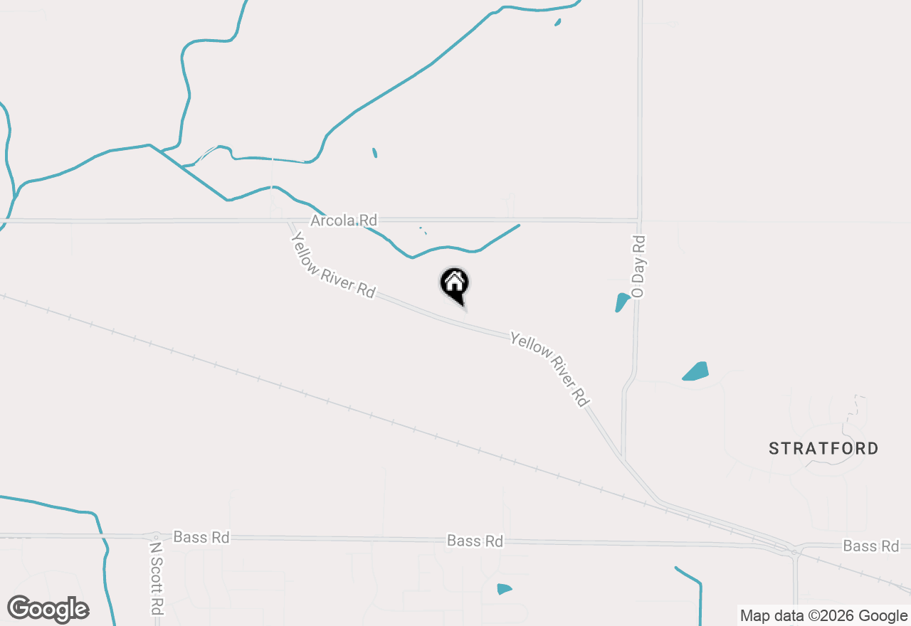 Map of 8849 Saffron Cove, Fort Wayne, IN 46818