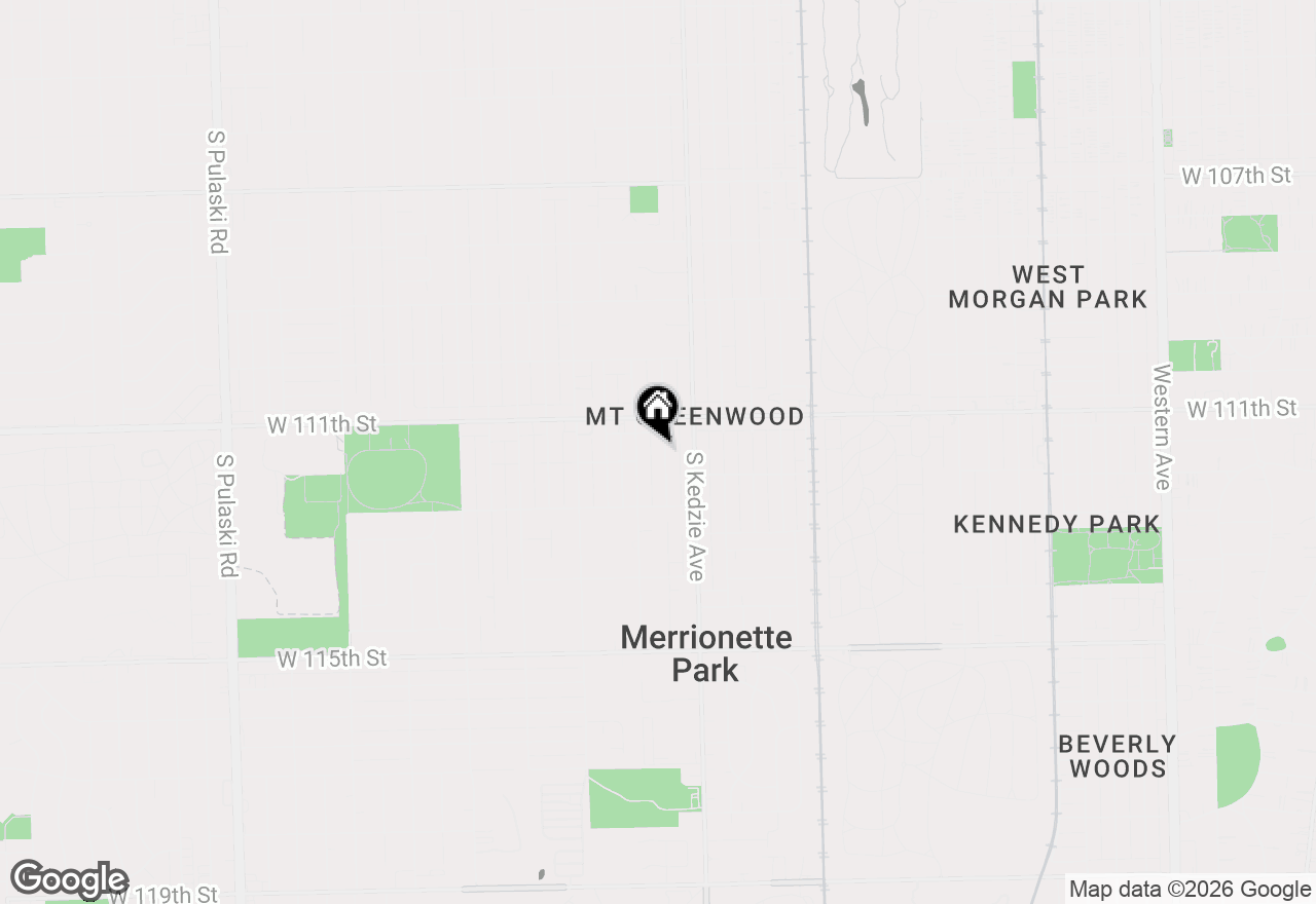 Map of 11134 S Sawyer Avenue, Chicago, IL 60655