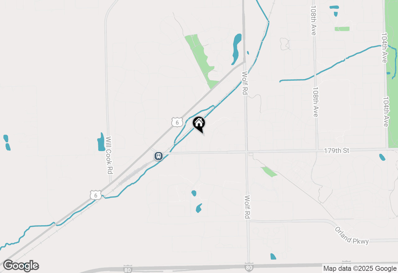 Map of 17808 Marley Creek Boulevard, Orland Park, IL 60467