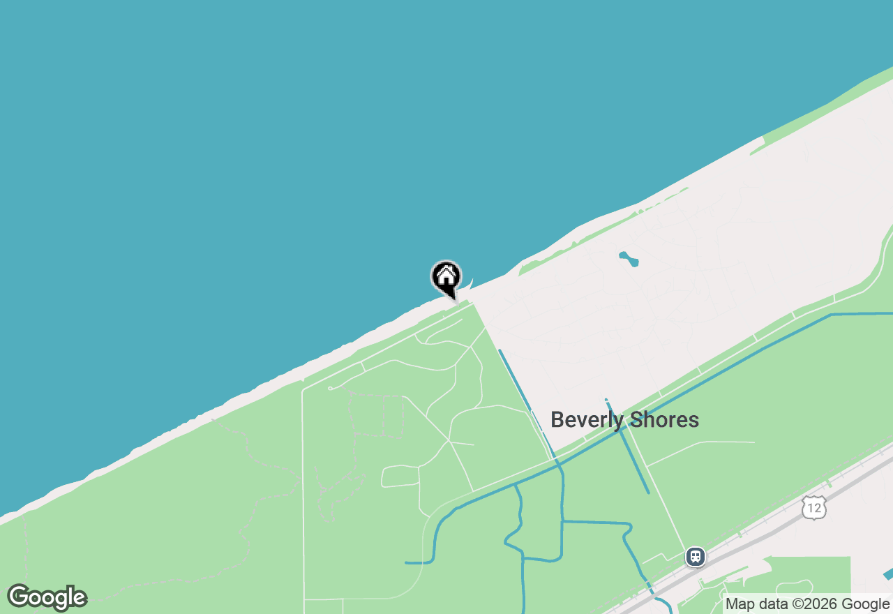 Map of 250 W Lake Front Drive, Beverly Shores, IN 46301