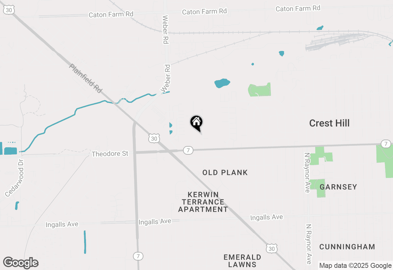 Map of 1616 Barthelone Street, Crest Hill, IL 60403