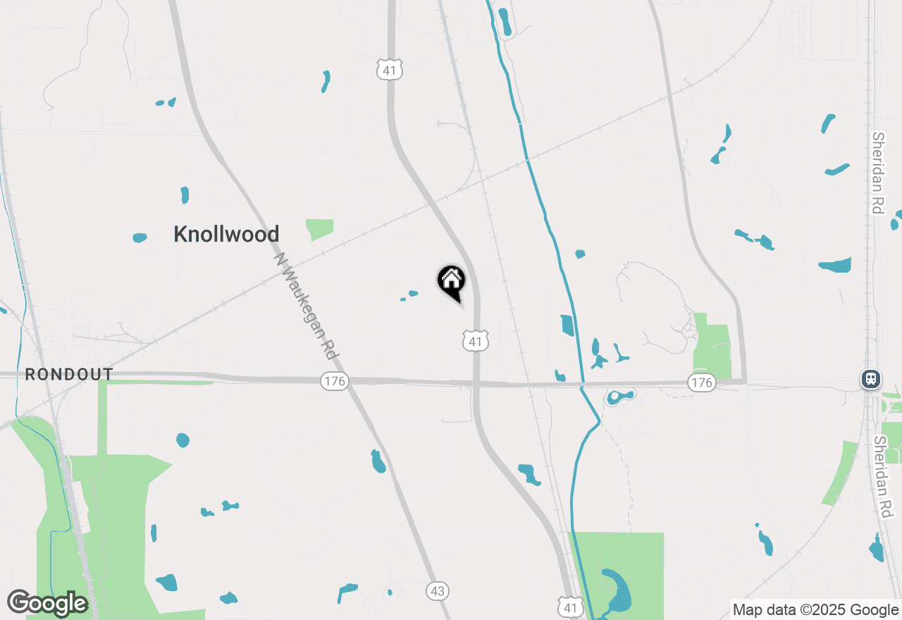 Map of 545 Basil Road, Lake Bluff, IL 60044