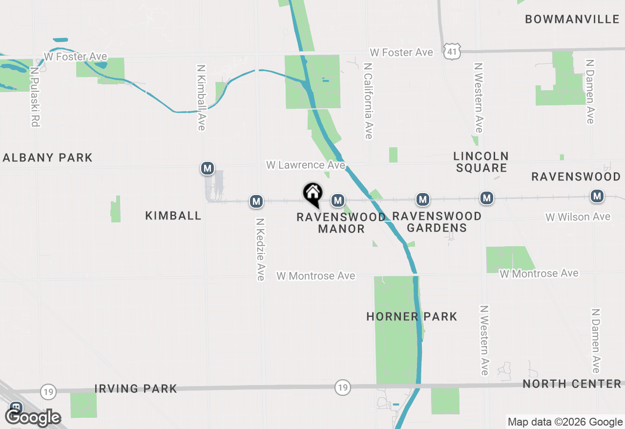 Map of 4614 N Sacramento Avenue #3, Chicago, IL 60625