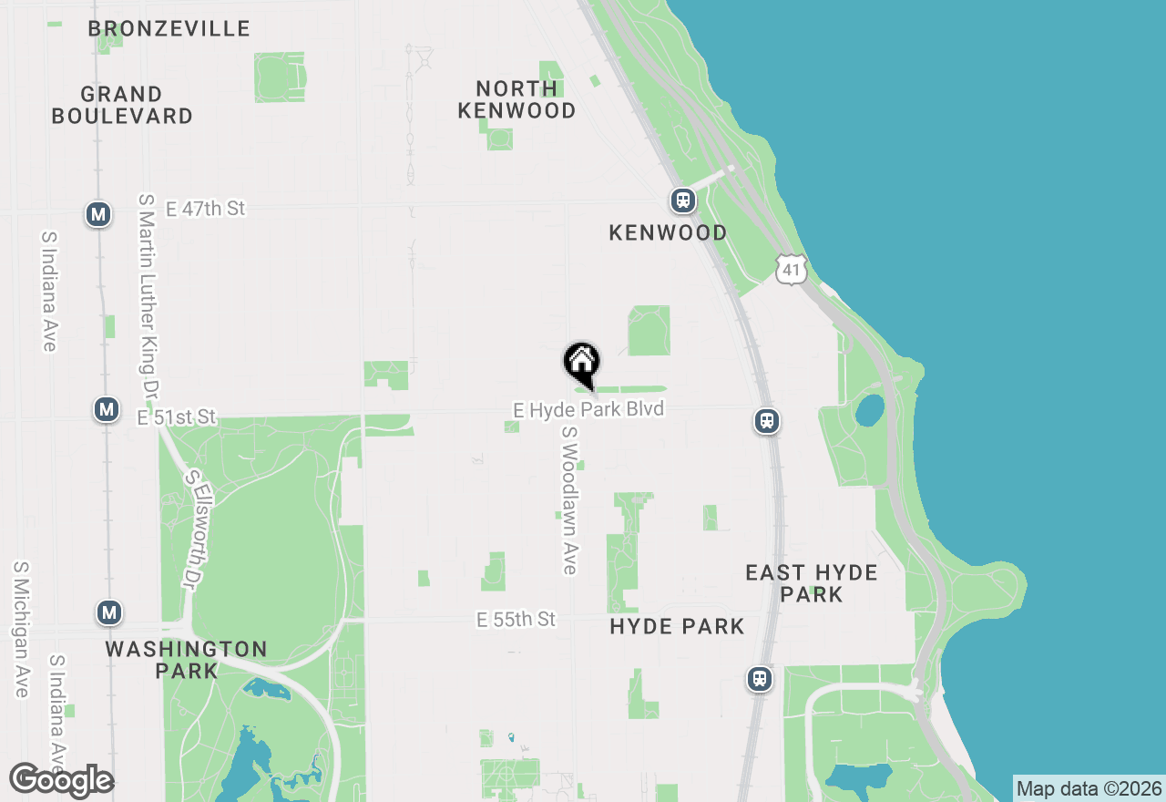 Map of 1215 E Madison Park Avenue #3, Chicago, IL 60615