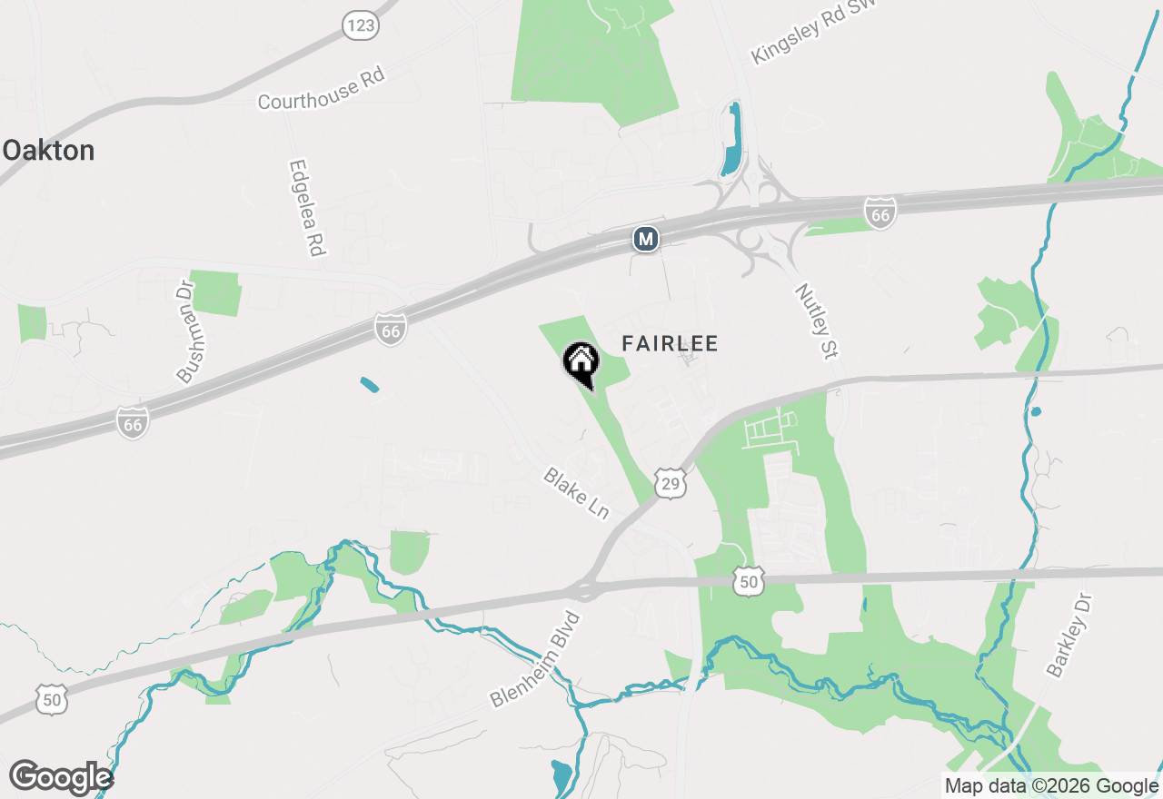 Map of 9612 Lindenbrook Street, Fairfax, VA 22031