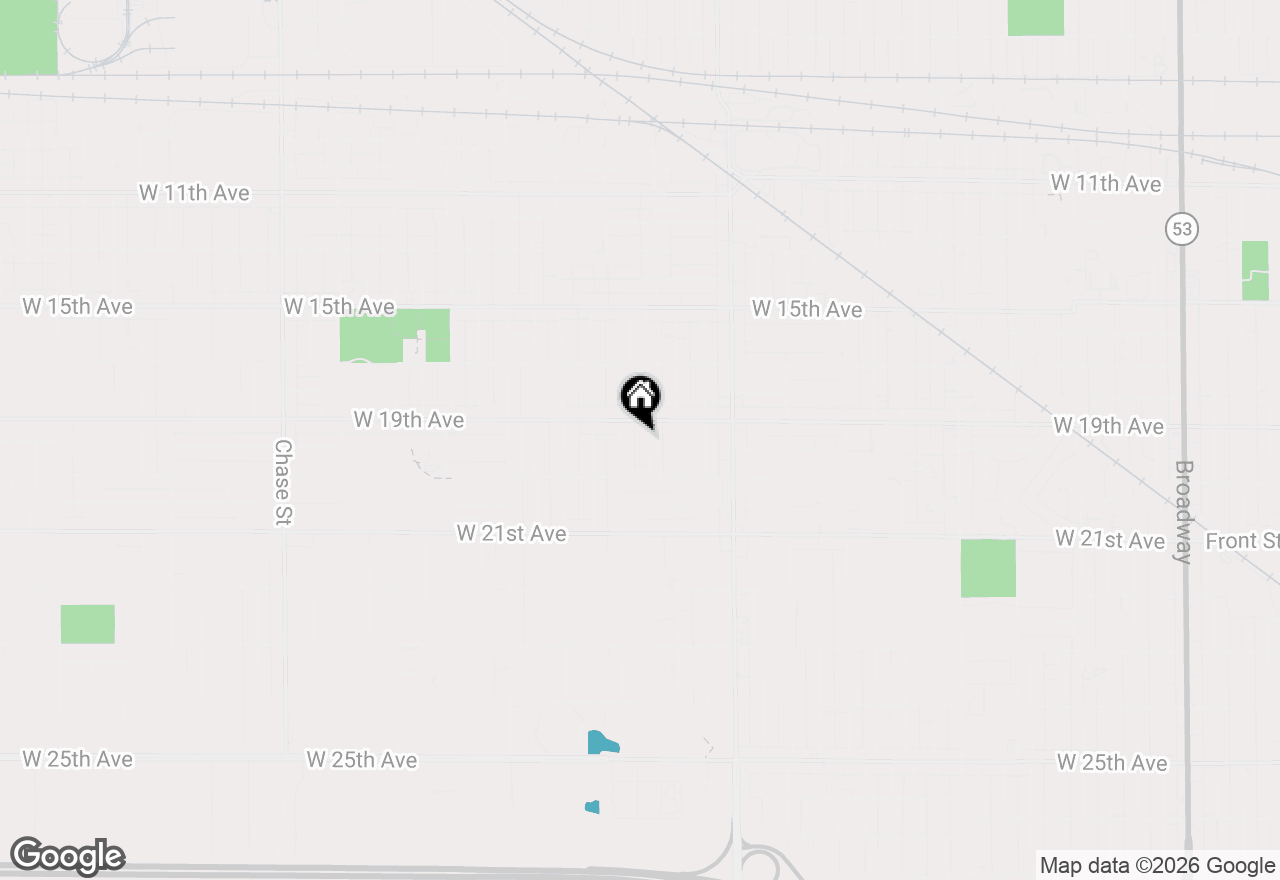Map of 1932 Arthur Street, Gary, IN 46404