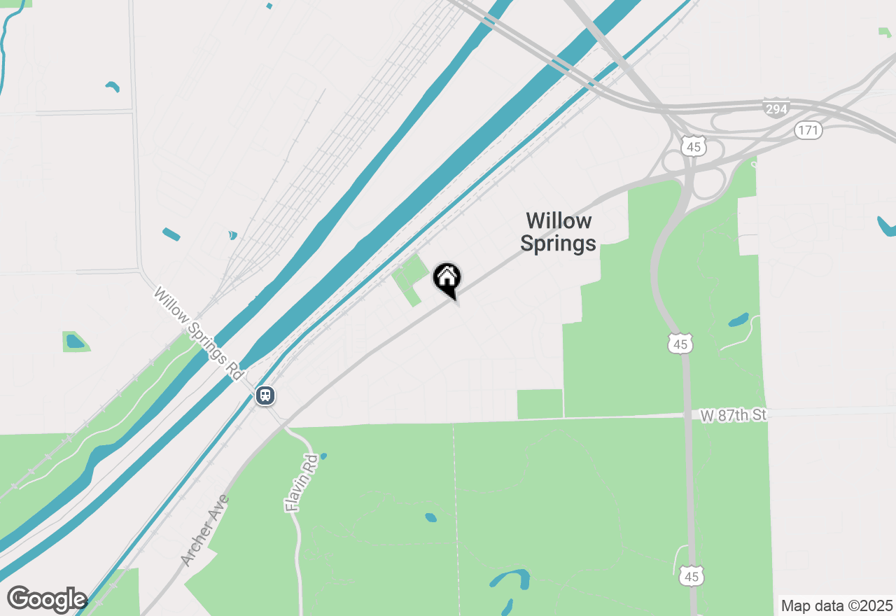 Map of 8395 Archer Avenue #4, Willow Springs, IL 60480