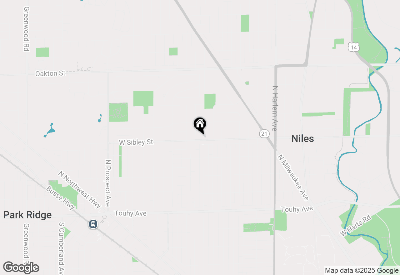 Map of 240 E Sibley Street, Park Ridge, IL 60068